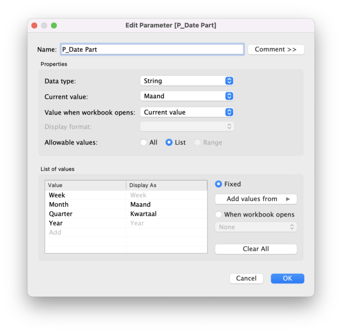 Documenteren, een voorbeeld.