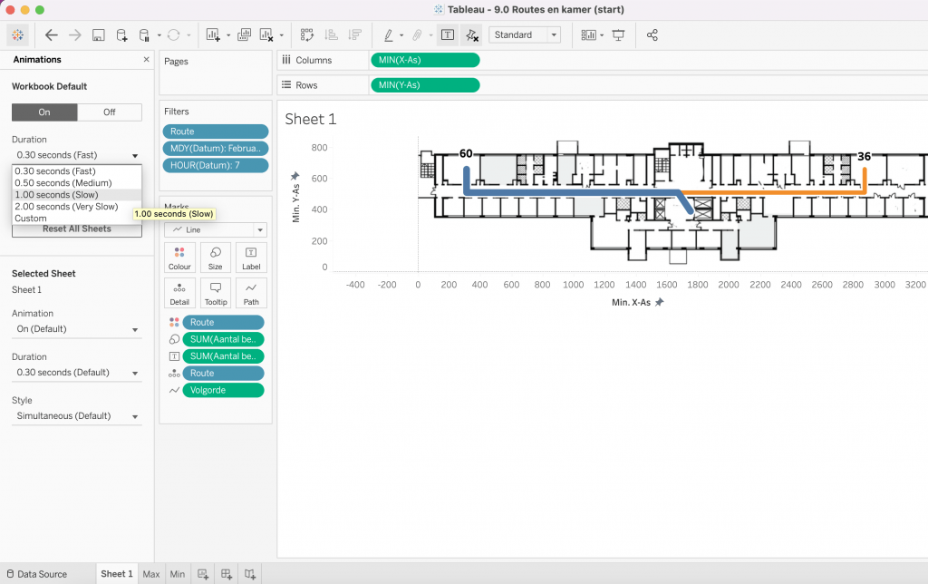 Hoe maak je het bewegend en met tijd?