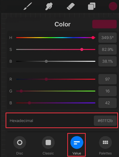 Procreate Value Color