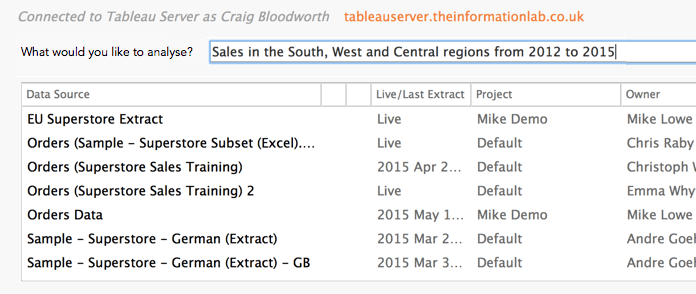 Data Server Search 2