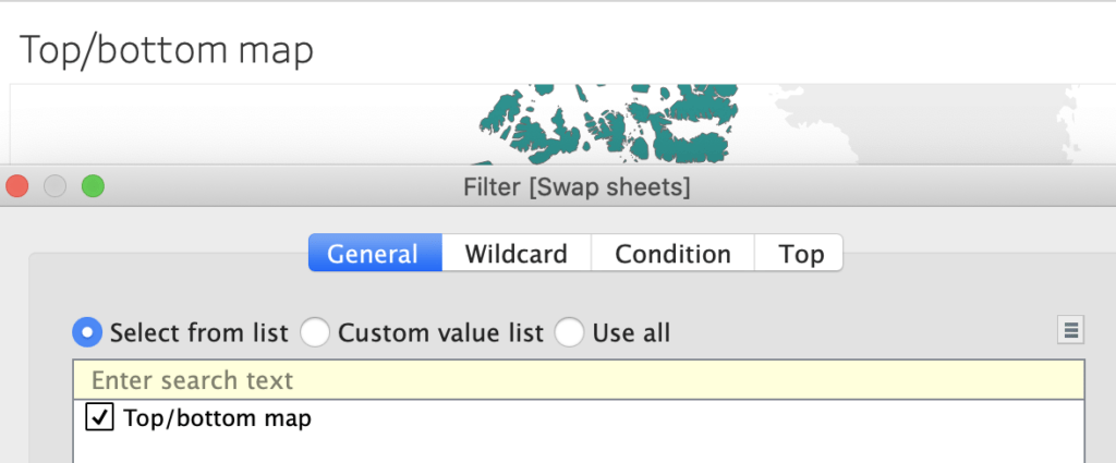 Select Top/bottom map