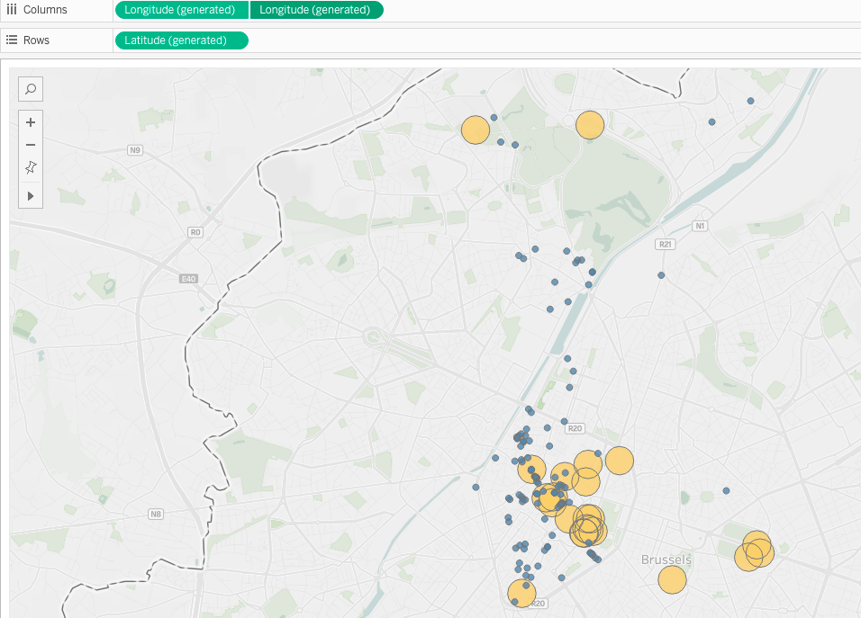 dual axis for buffer calculation