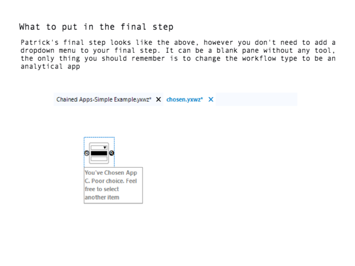 Alteryx Analytic App